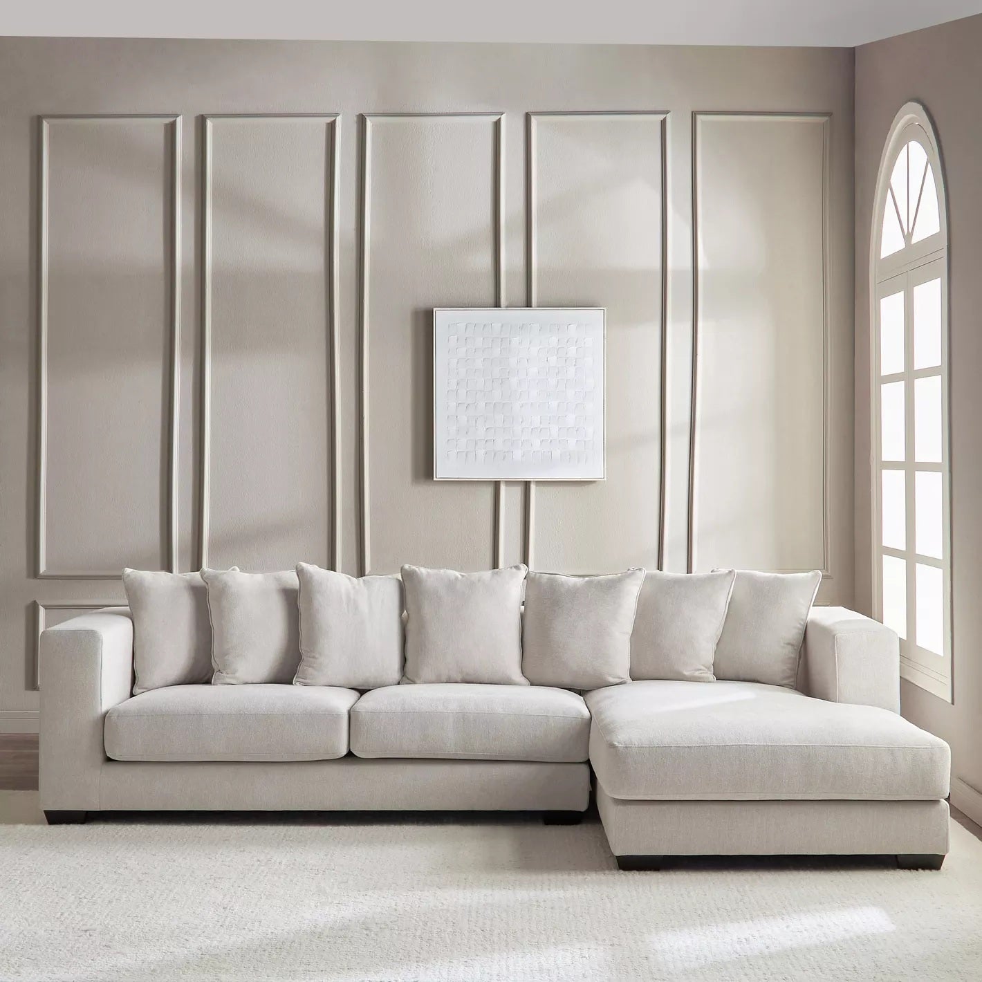 Colorado 3-Sitzer Stoff-Ecksofa rechts
