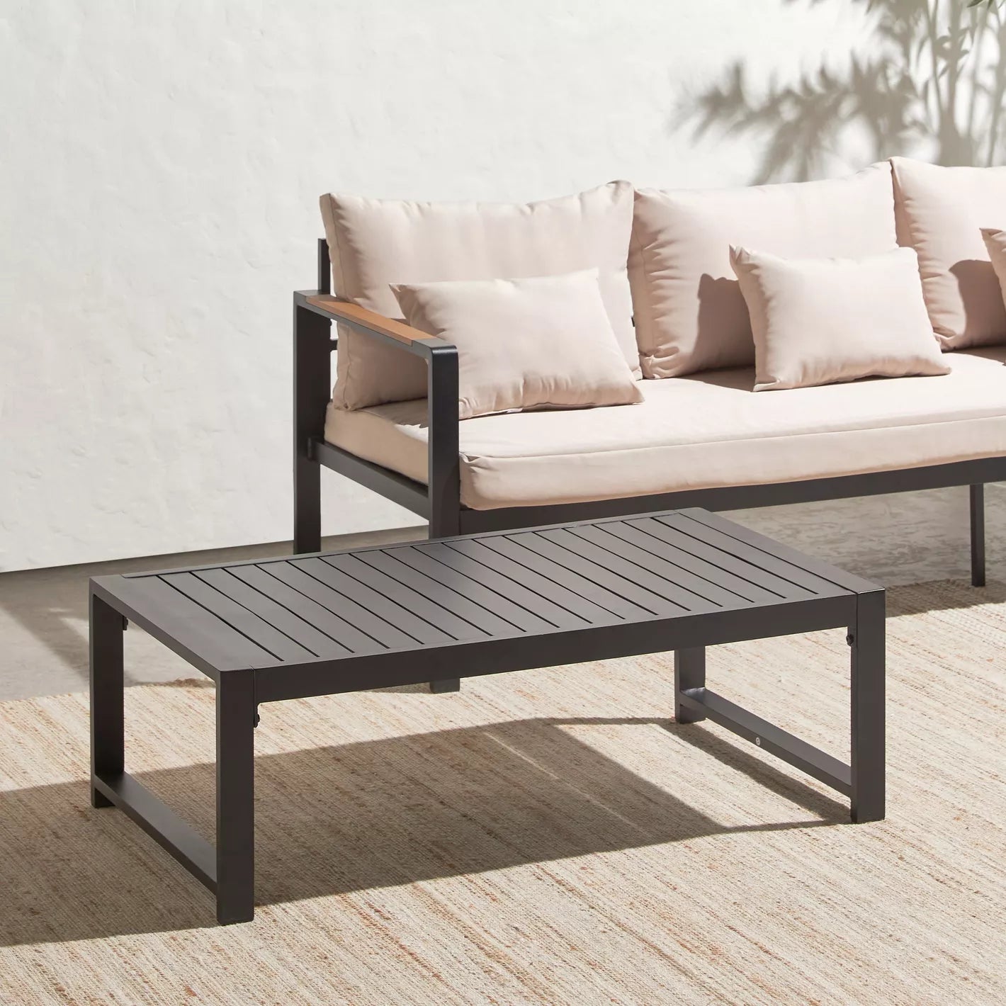 Elba 5-Sitzer-Lounge-Set für den Außenbereich mit Tisch