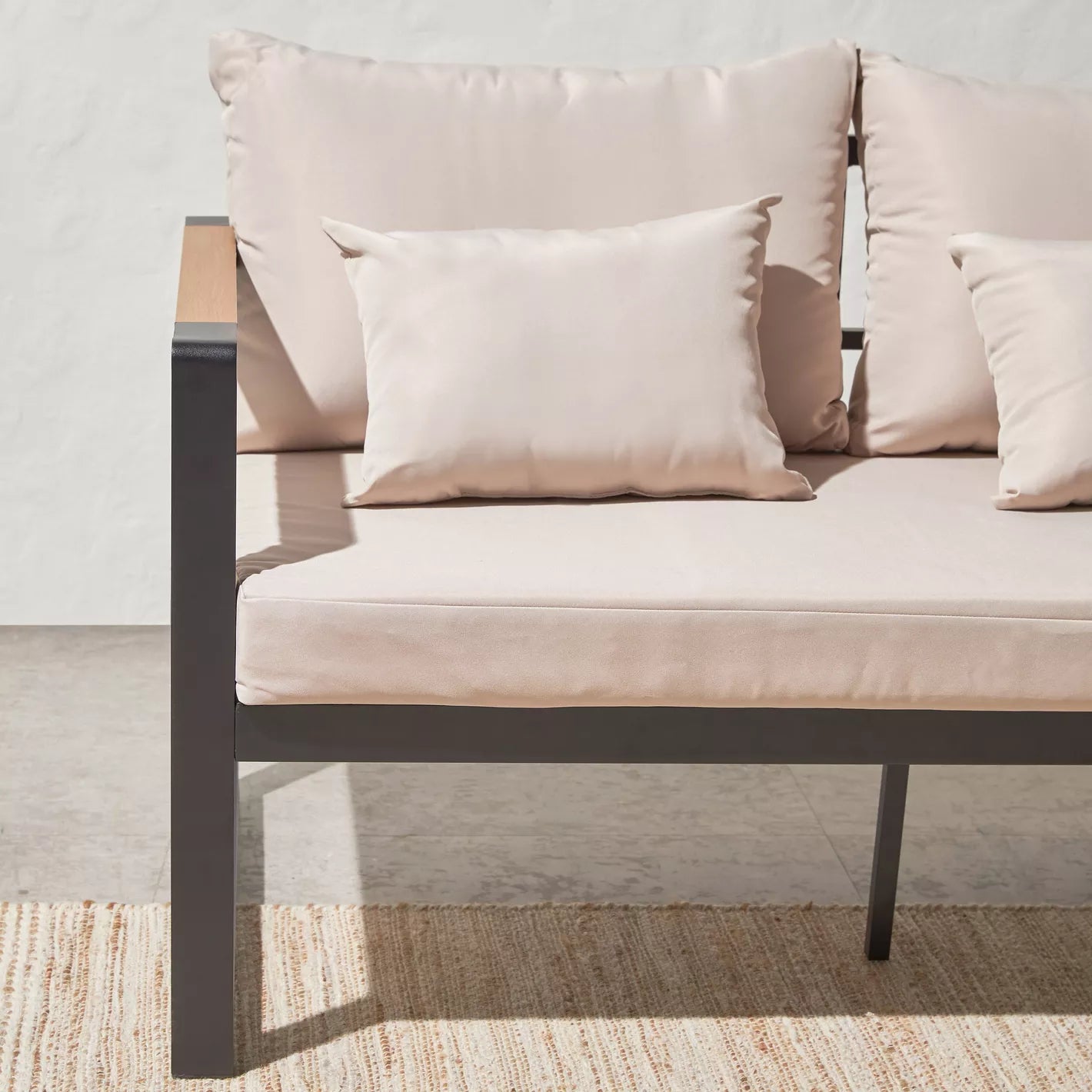 Elba 5-Sitzer-Lounge-Set für den Außenbereich mit Tisch