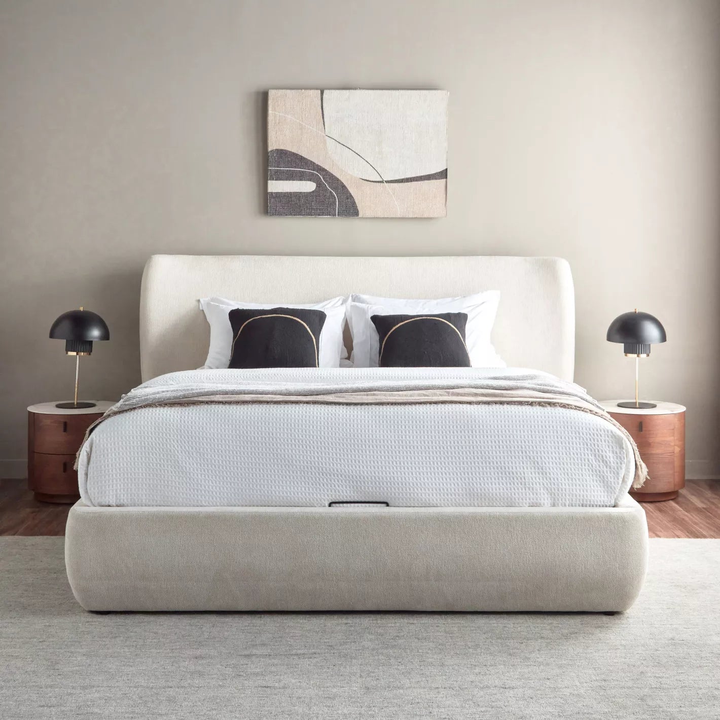 Melissa Queen-Bett mit hydraulischem Stauraum – 160 × 200 cm