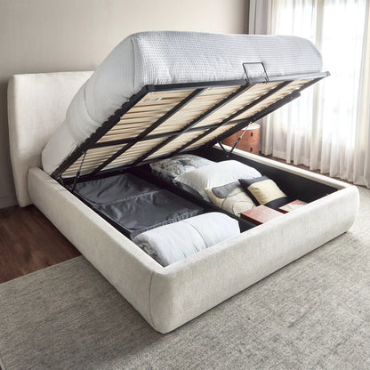Melissa Queen-Bett mit hydraulischem Stauraum – 160 × 200 cm