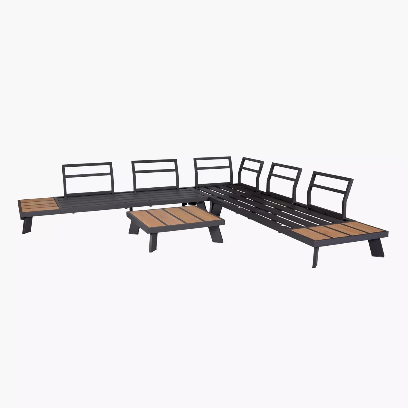 Parasol Venesia 5-Sitzer-Gartensofa-Set mit Couchtisch