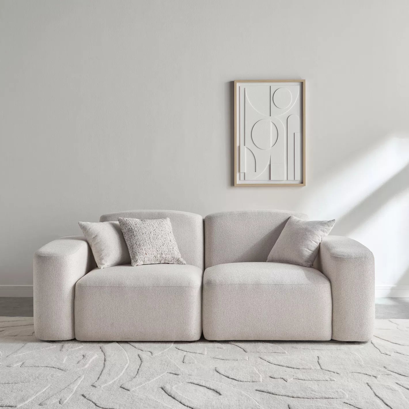 Pebble 3-Sitzer-Stoffsofa