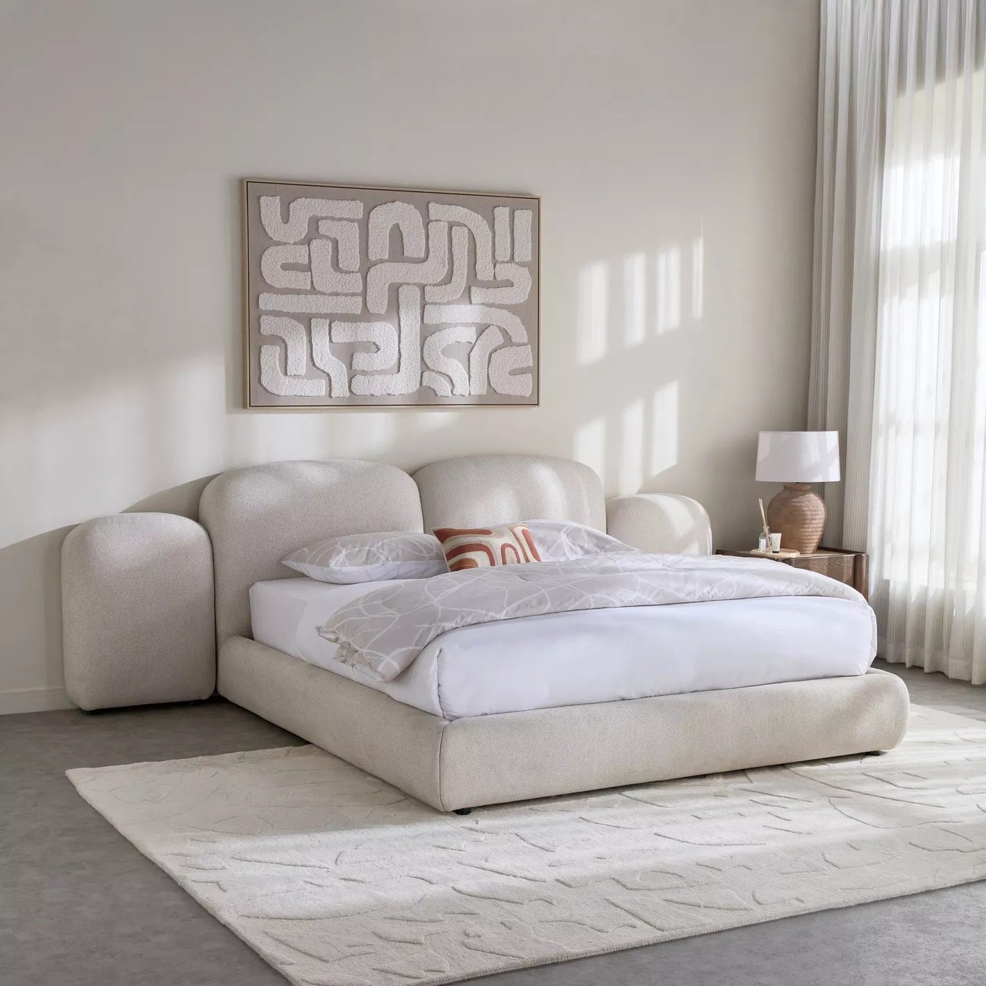 Pebble King Bett – 180 × 200 cm