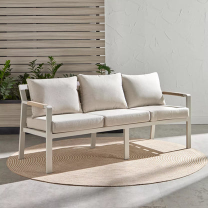 Melita 5-Sitzer-Lounge-Set für den Außenbereich mit Tisch