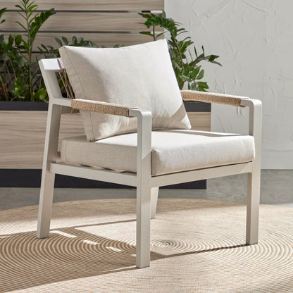 Melita 5-Sitzer-Lounge-Set für den Außenbereich mit Tisch