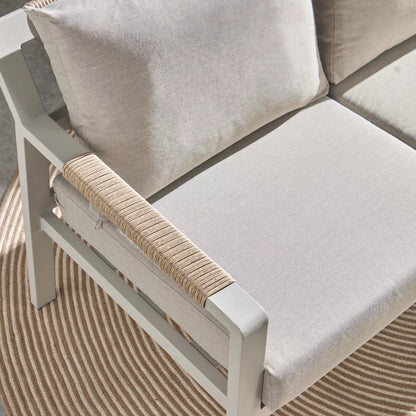 Melita 5-Sitzer-Lounge-Set für den Außenbereich mit Tisch