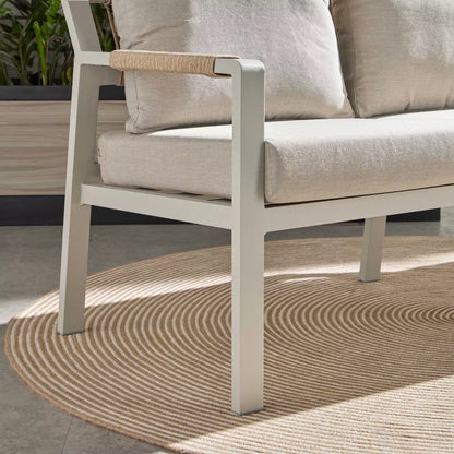 Melita 5-Sitzer-Lounge-Set für den Außenbereich mit Tisch