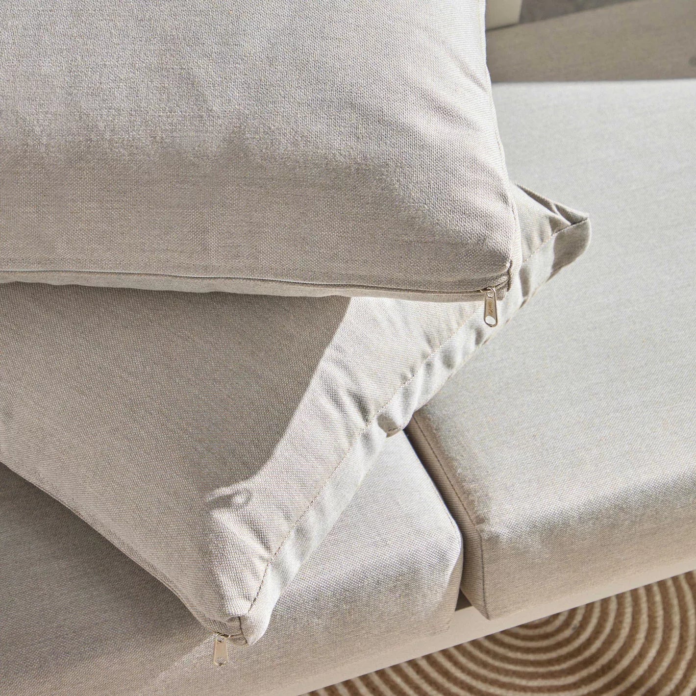 Melita 5-Sitzer-Lounge-Set für den Außenbereich mit Tisch