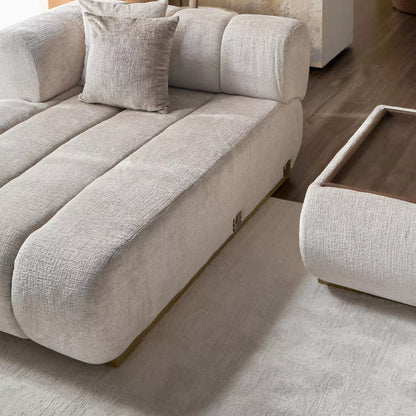 Nomad 4-Sitzer Samt-Ecksofa links