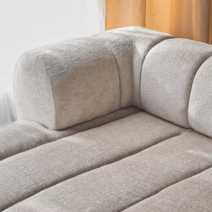 Nomad 4-Sitzer Samt-Ecksofa links