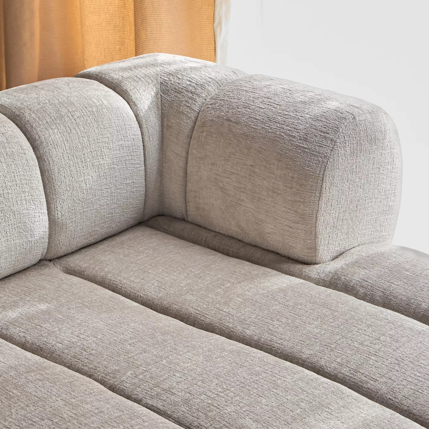 Nomad 4-Sitzer Samt-Ecksofa rechts