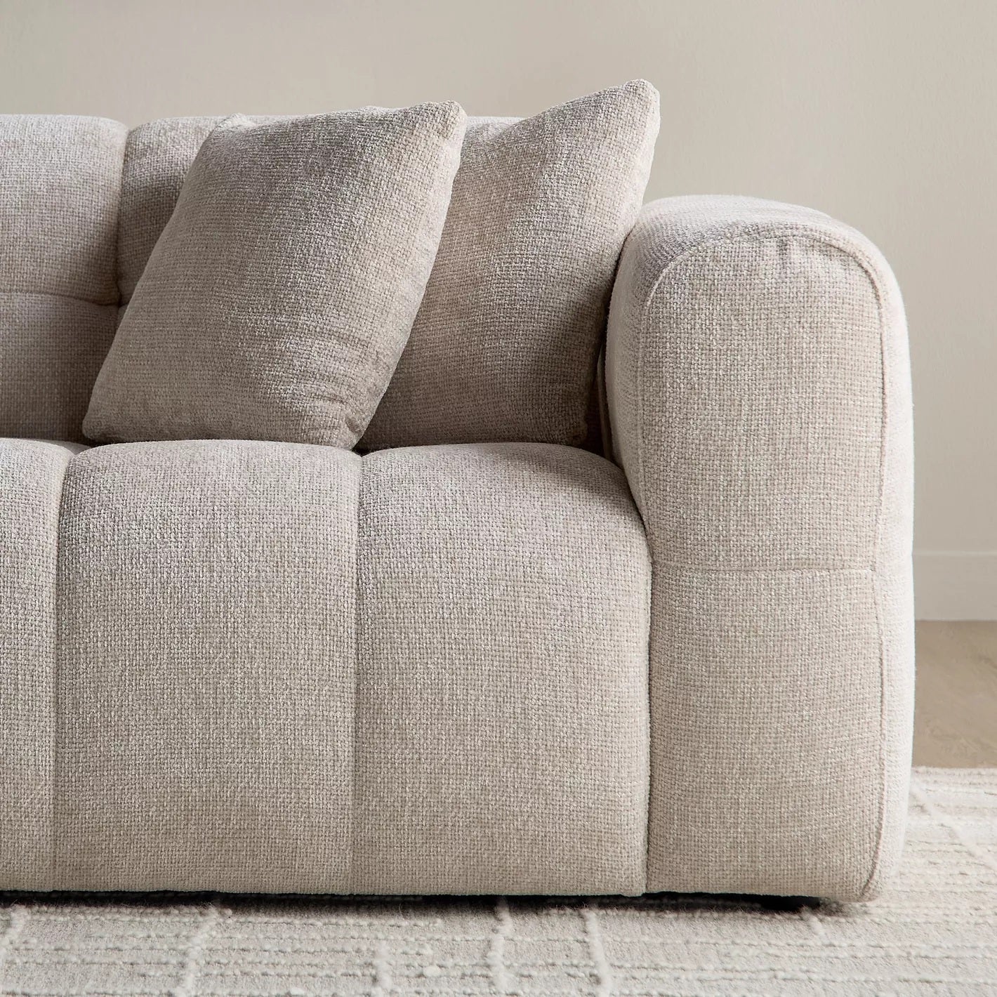 Gradient Stoffsofa, 3-Sitzer