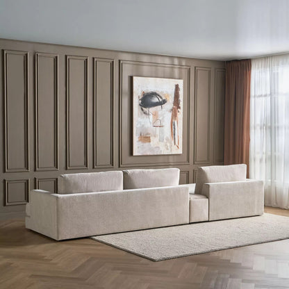 Hester 4-Sitzer Stoff-Ecksofa links