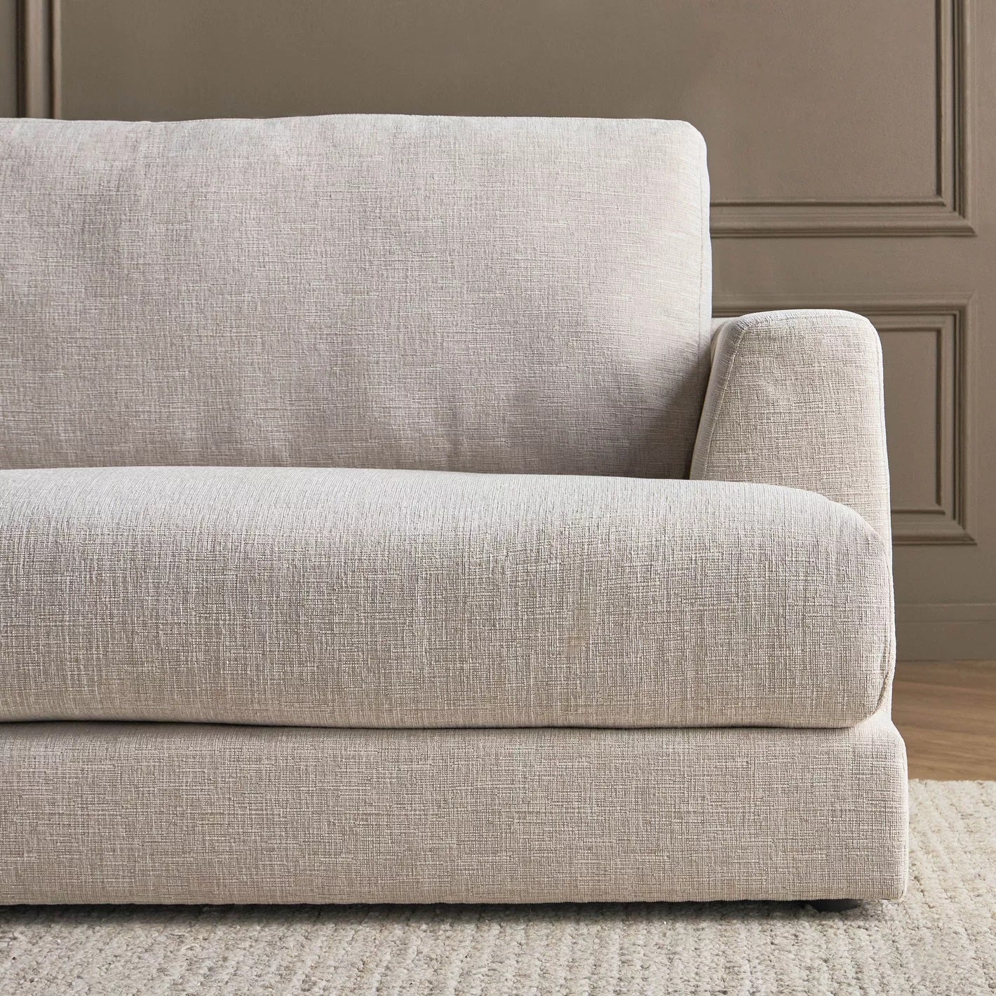 Hester 4-Sitzer Stoff-Ecksofa links