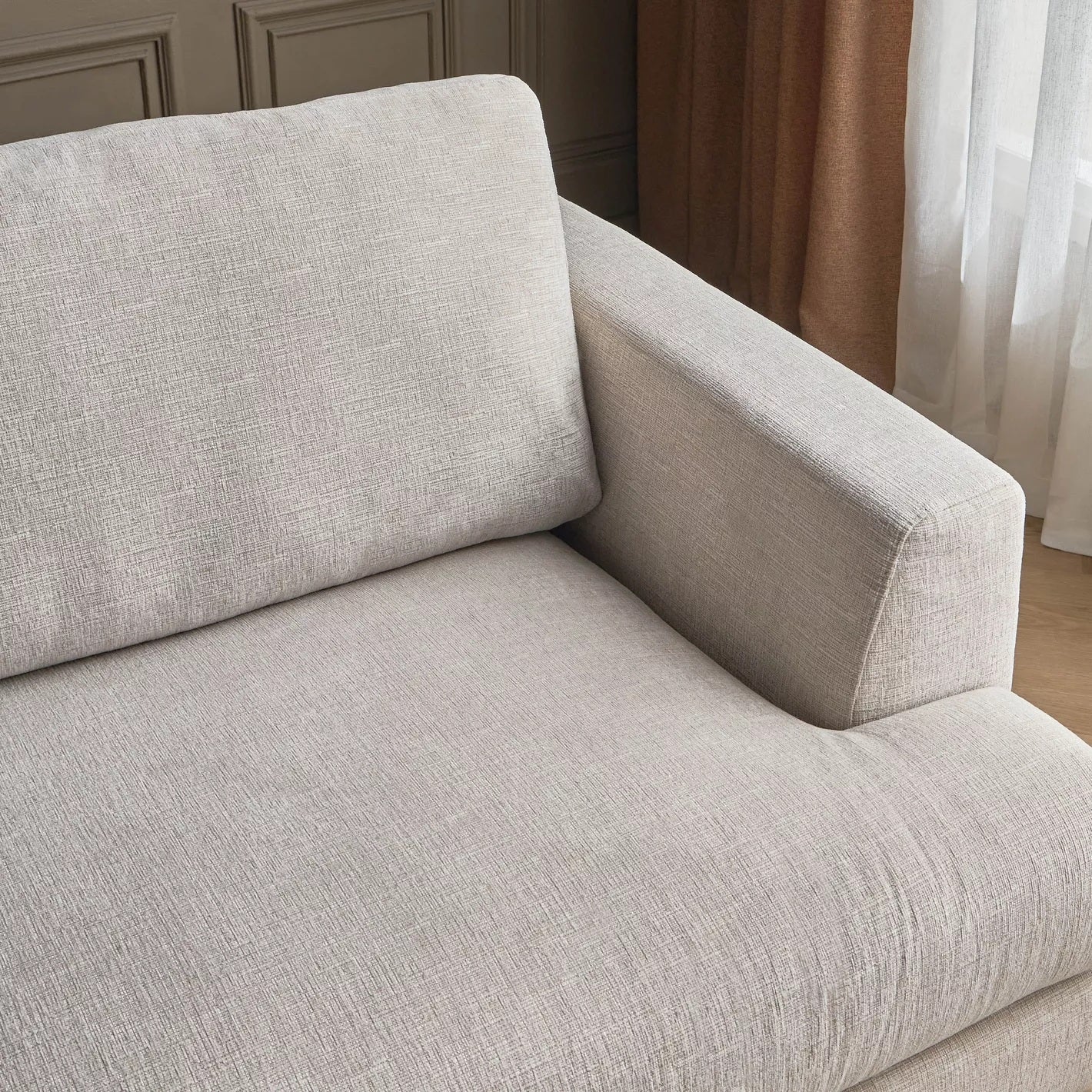 Hester 4-Sitzer Stoff-Ecksofa links