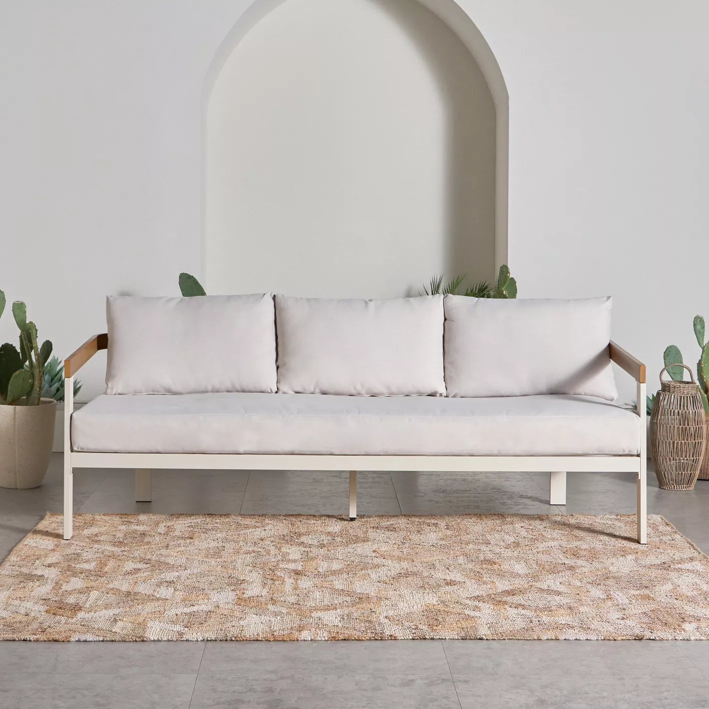 Island 5-Sitzer-Outdoor-Lounge-Set mit Tisch