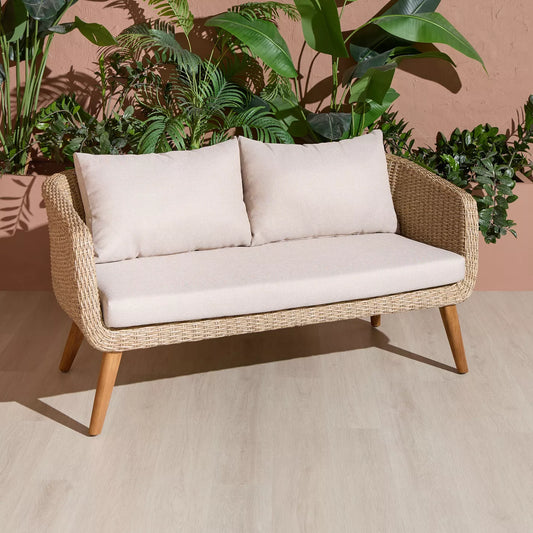 Bali 4-Sitzer-Lounge-Set für den Außenbereich mit Tisch