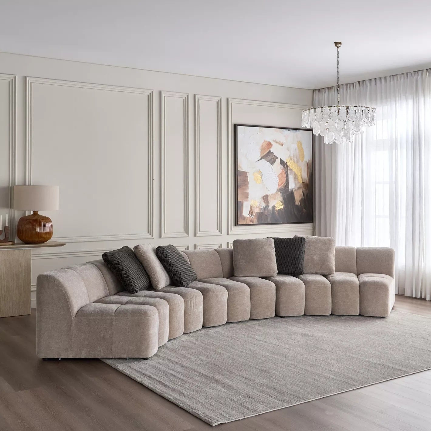 Marbella 6-Sitzer Stoffsofa
