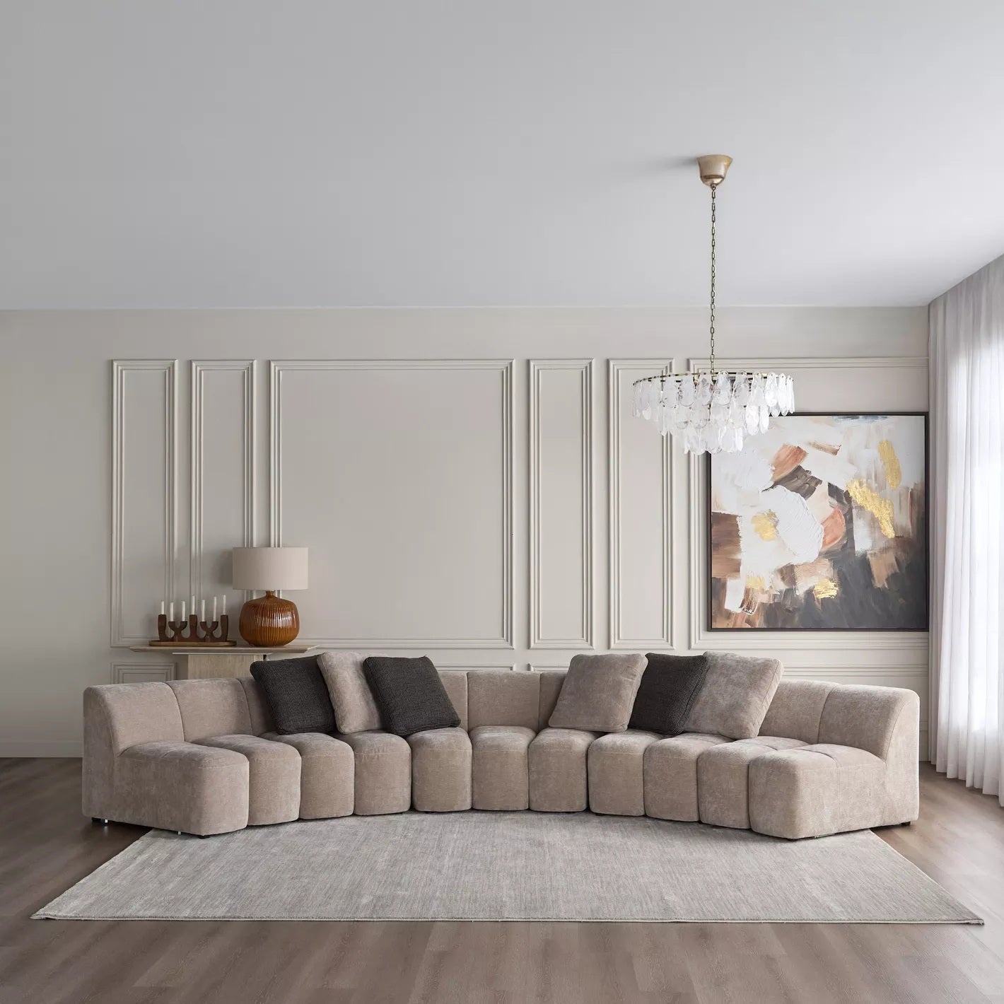 Marbella 6-Sitzer Stoffsofa