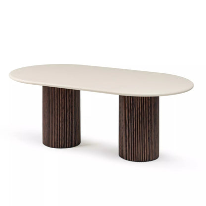 Studio Obliq Flo Lino 6-Sitzer-Esstisch